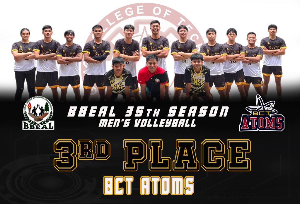 BCT Atoms Men's Volleyball 3rd Place